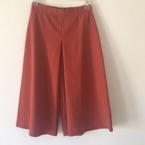 Leith XS Burnt Orange Gaucho Culottes